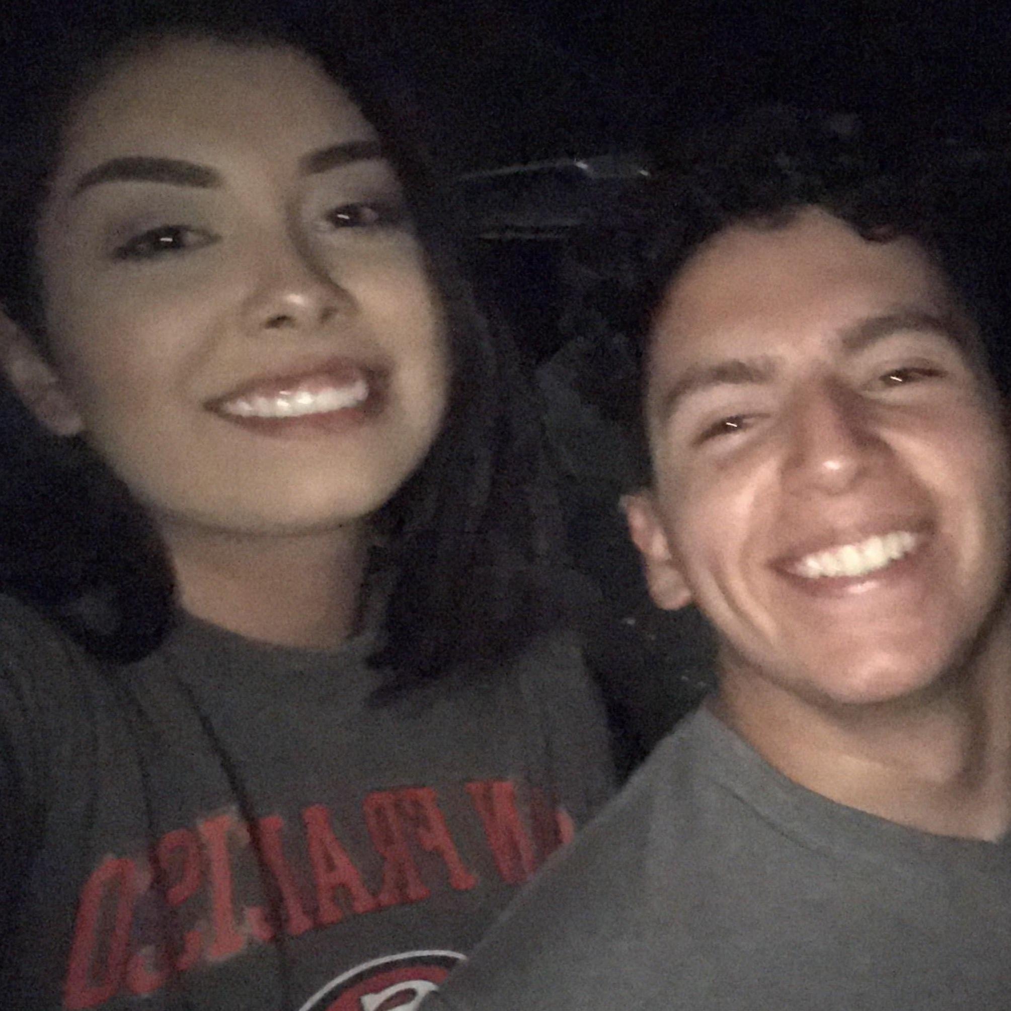 Our first photograph that we took as a "couple"