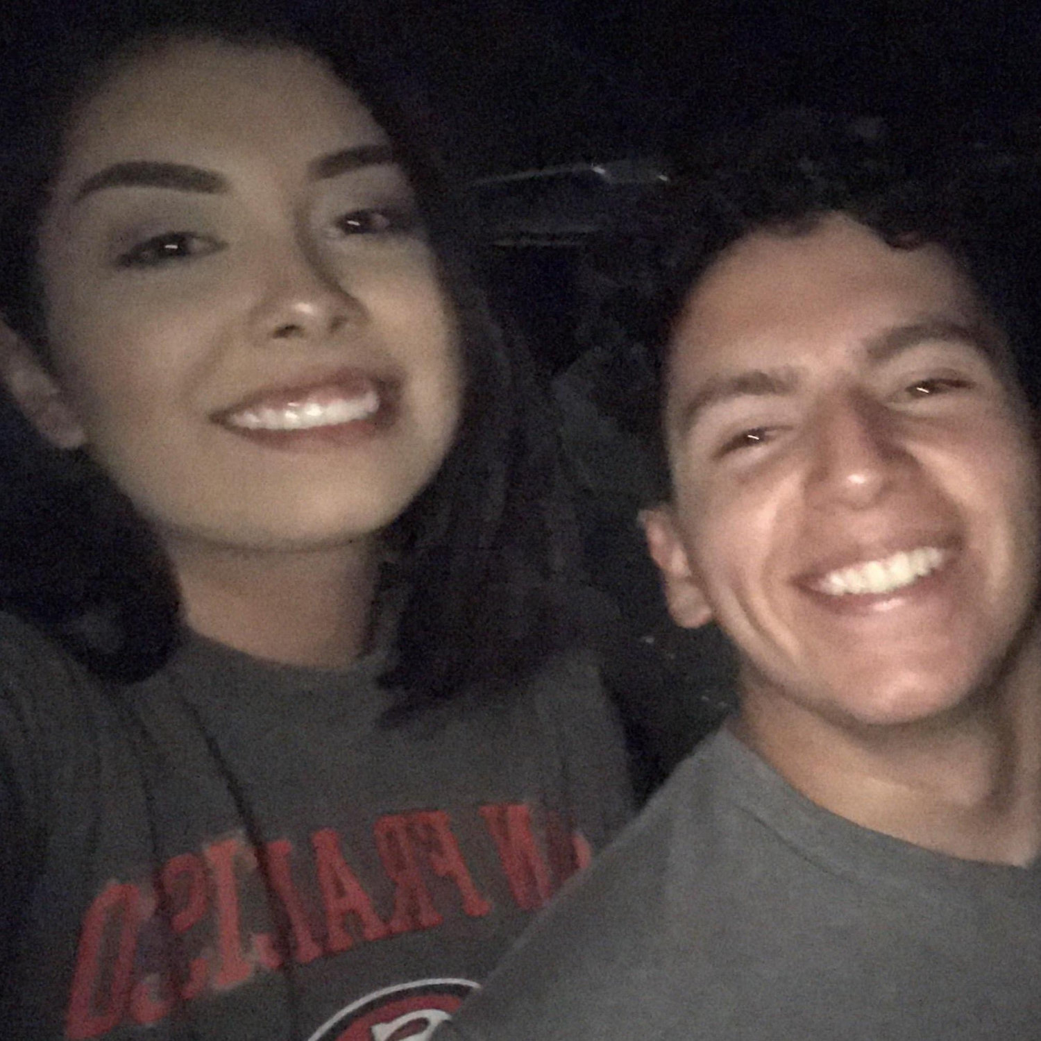Our first photograph that we took as a "couple"
