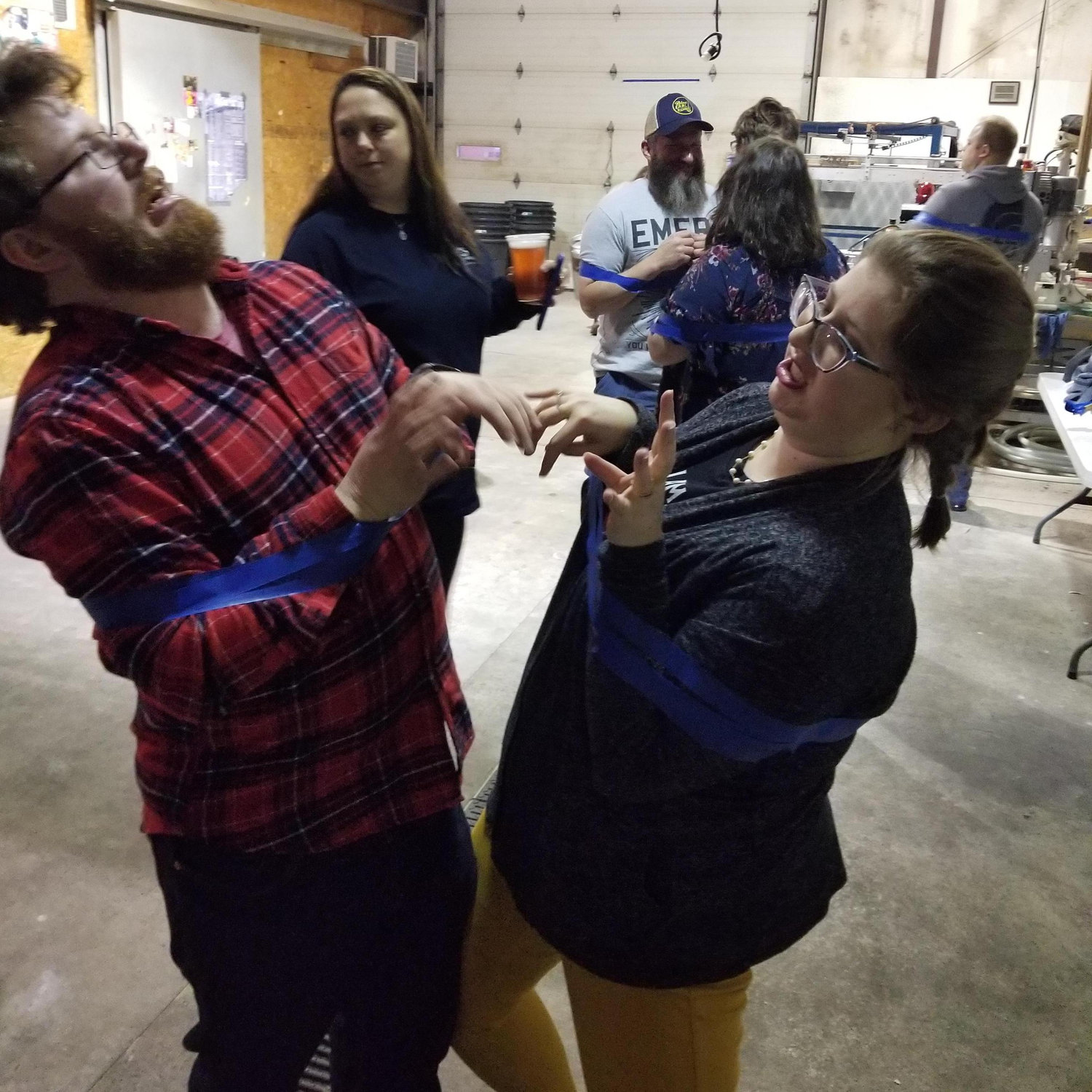 Moments before Haley crushed it at T-rex whiffle-ball, Mispillion's T-Rex Party, January 2020.