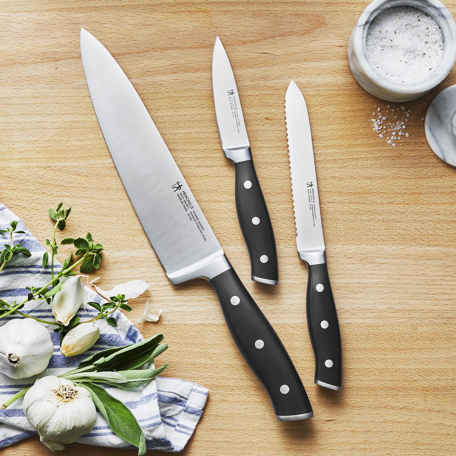Henckels, Forged Accent 3-Piece Starter Knife Set | Zola