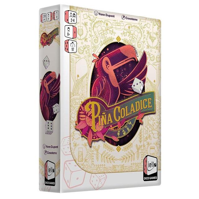 IELLO: Pina Coladice - Strategy Dice Board Game, Playful Drink Theme, Dice Rolling Family Party Game, Ages 8+, 2-4 Players, 10 Min