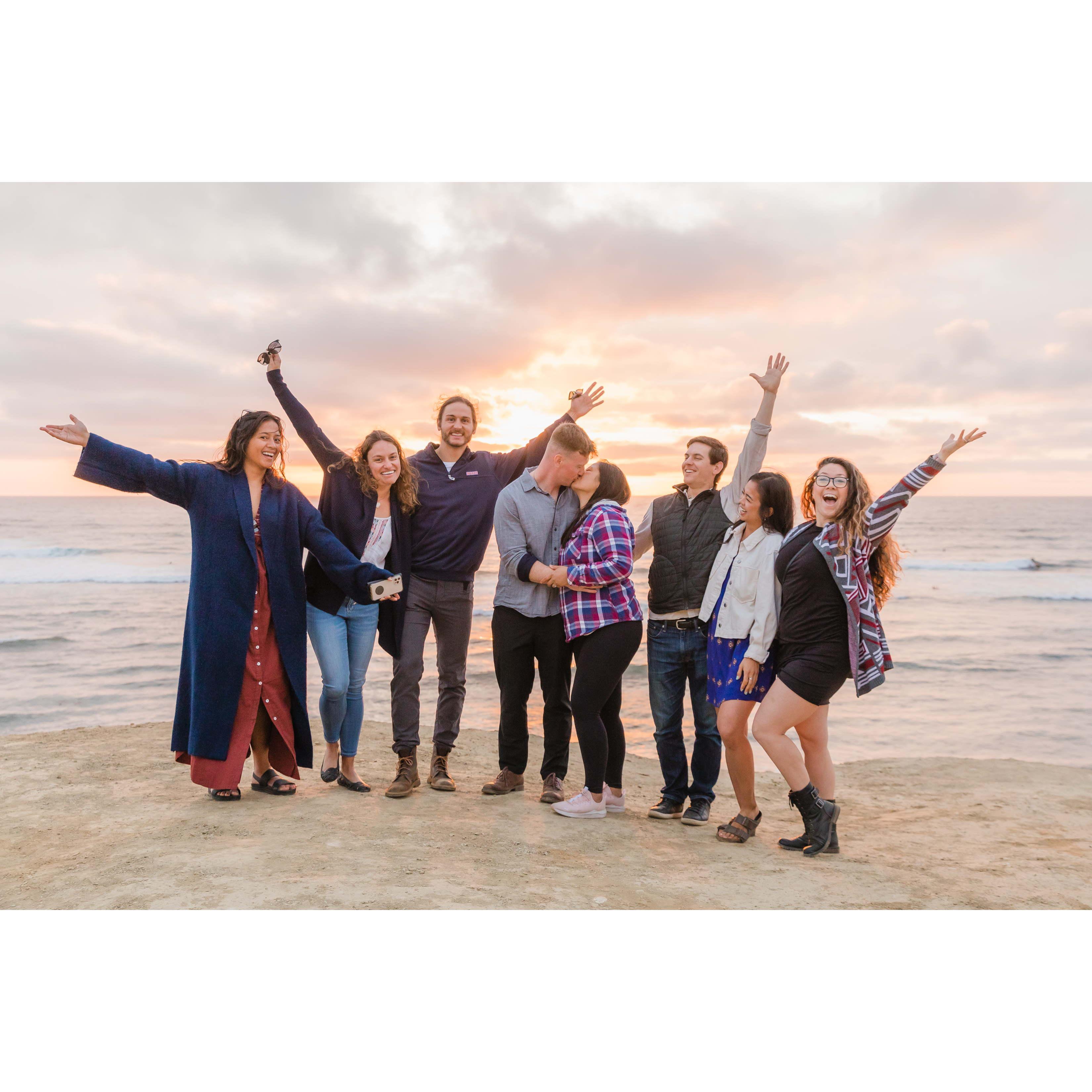 This was the crew that knew of Ben's surprise to Reina...She was surprised! Ben succeeded!
