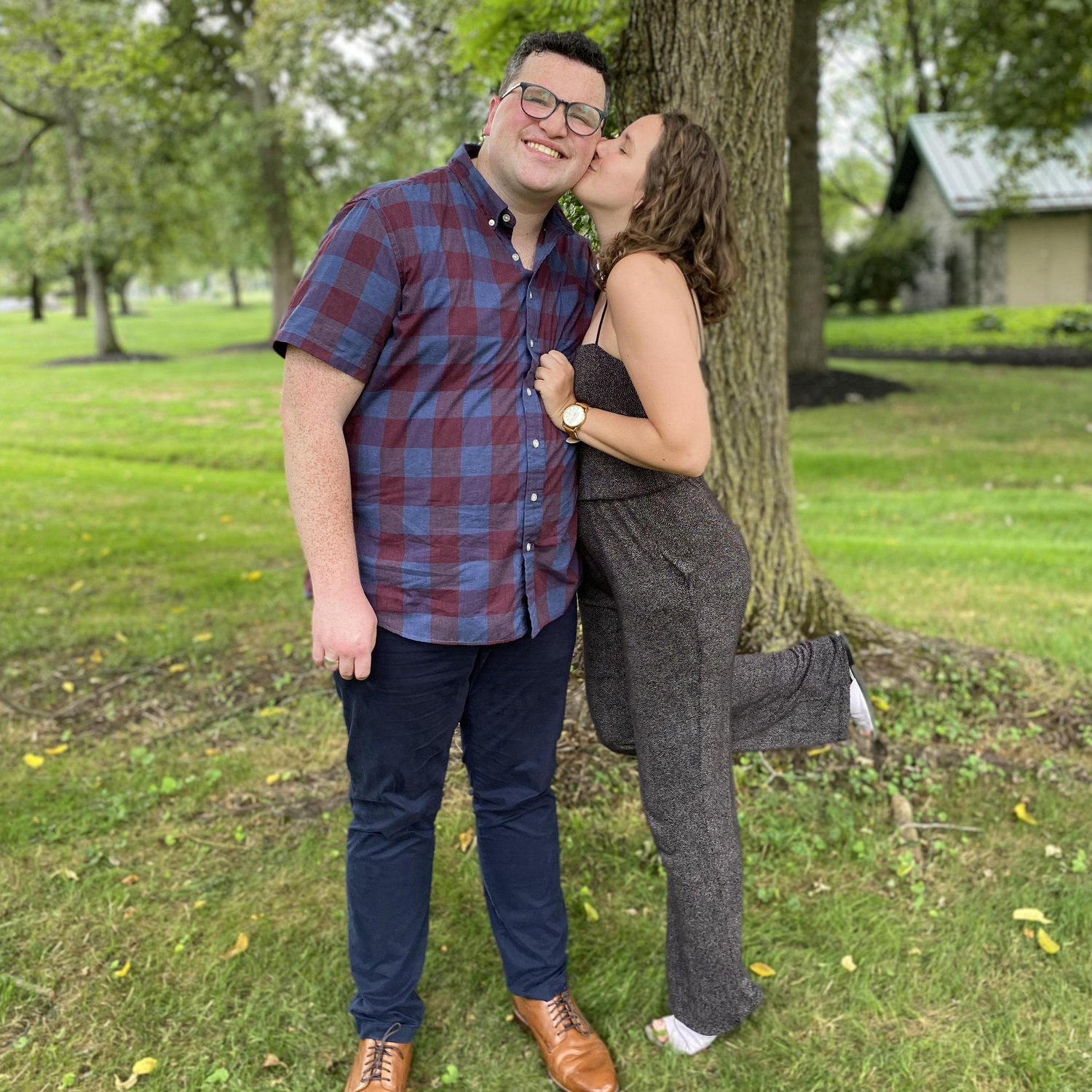Finally getting to see each other after months of long distance