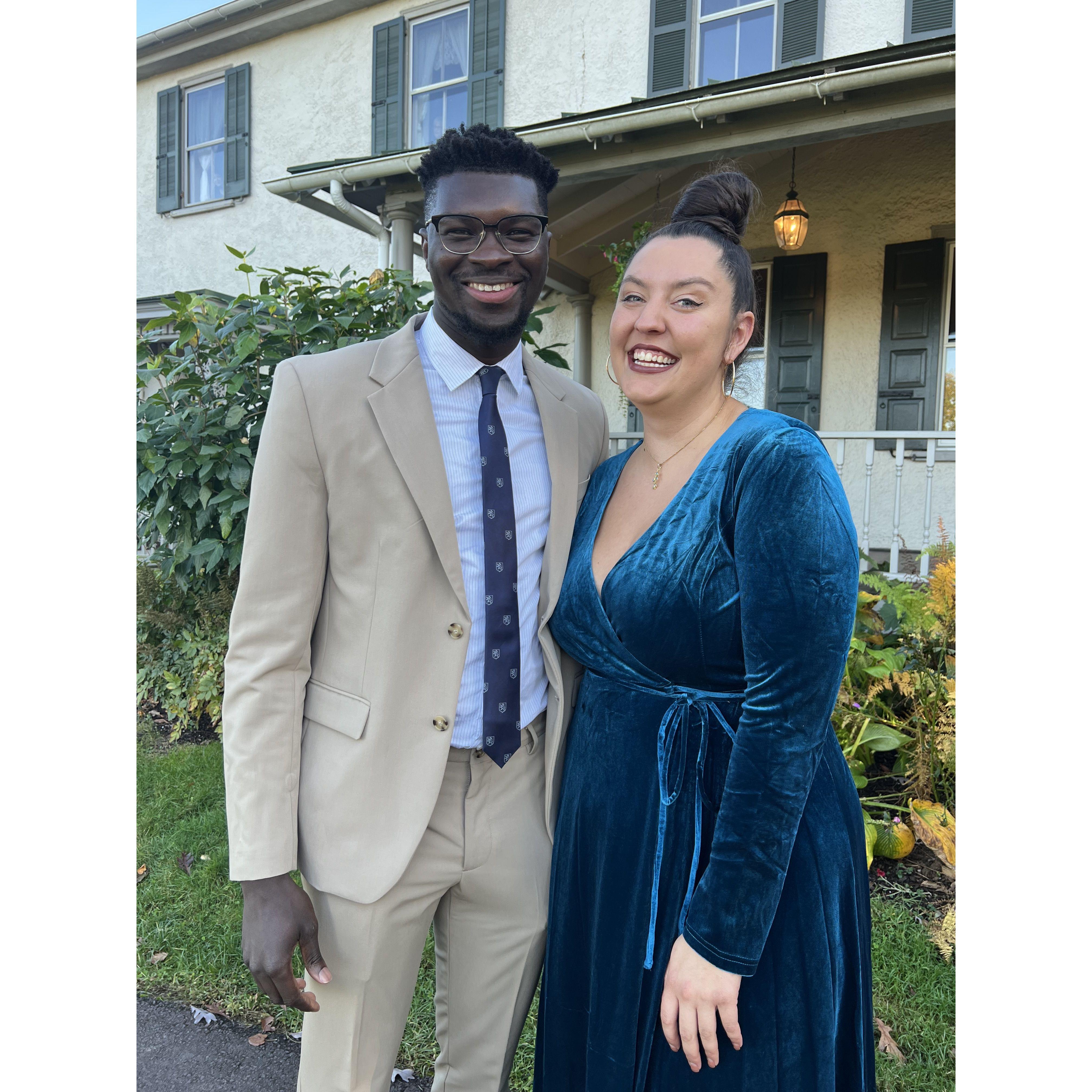 Our first wedding we attended together as guests.