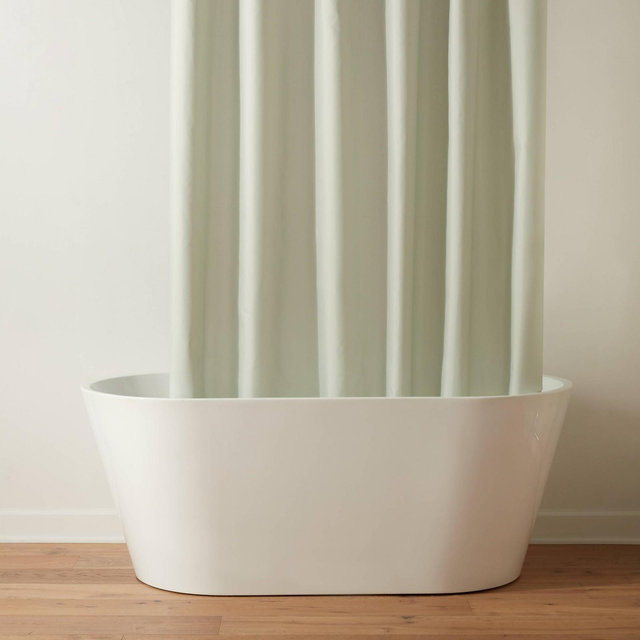 71"x71" RPET Fabric Mid Weight Shower Liner Green - Threshold™