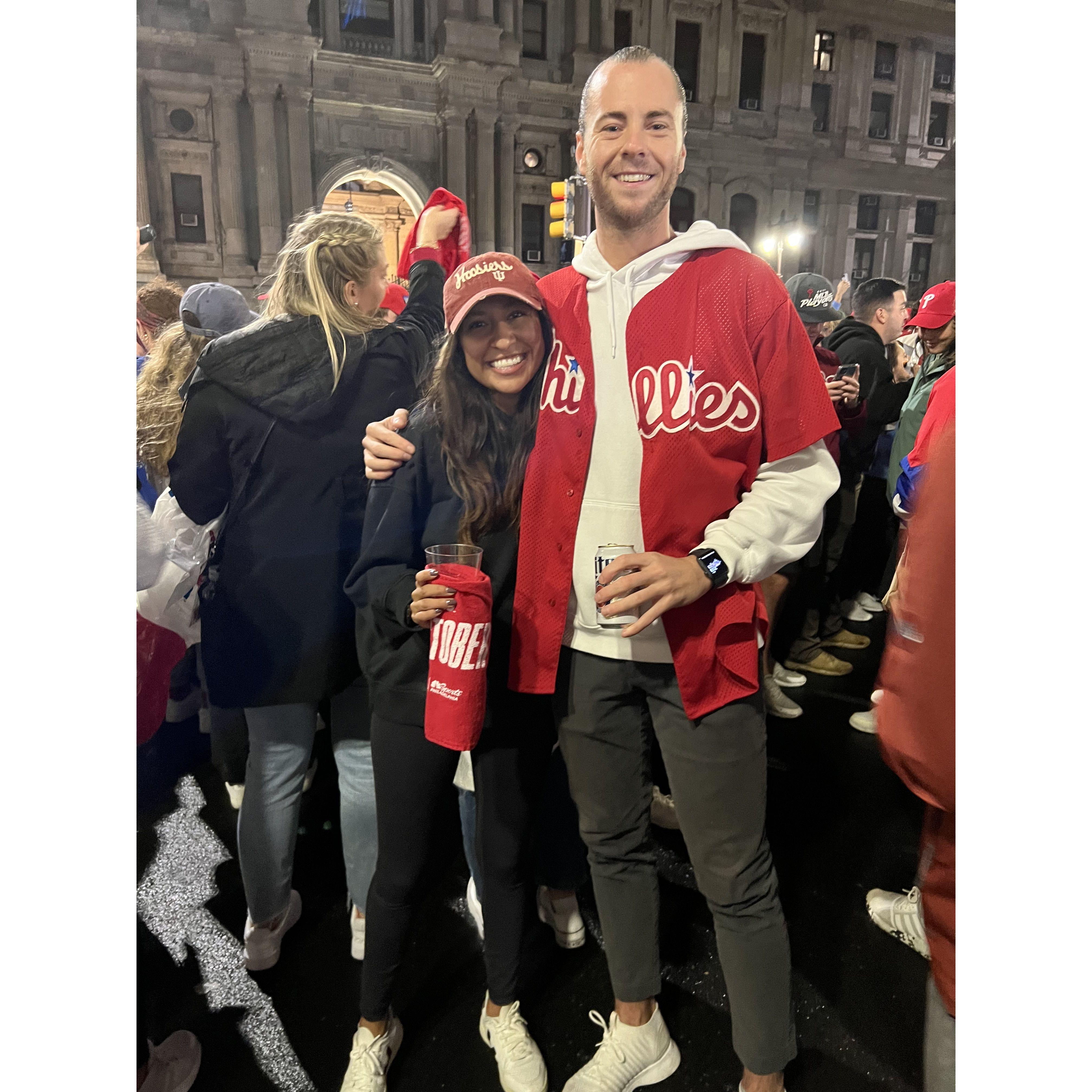 2022 - Celebrating the Phillies going to the World Series!