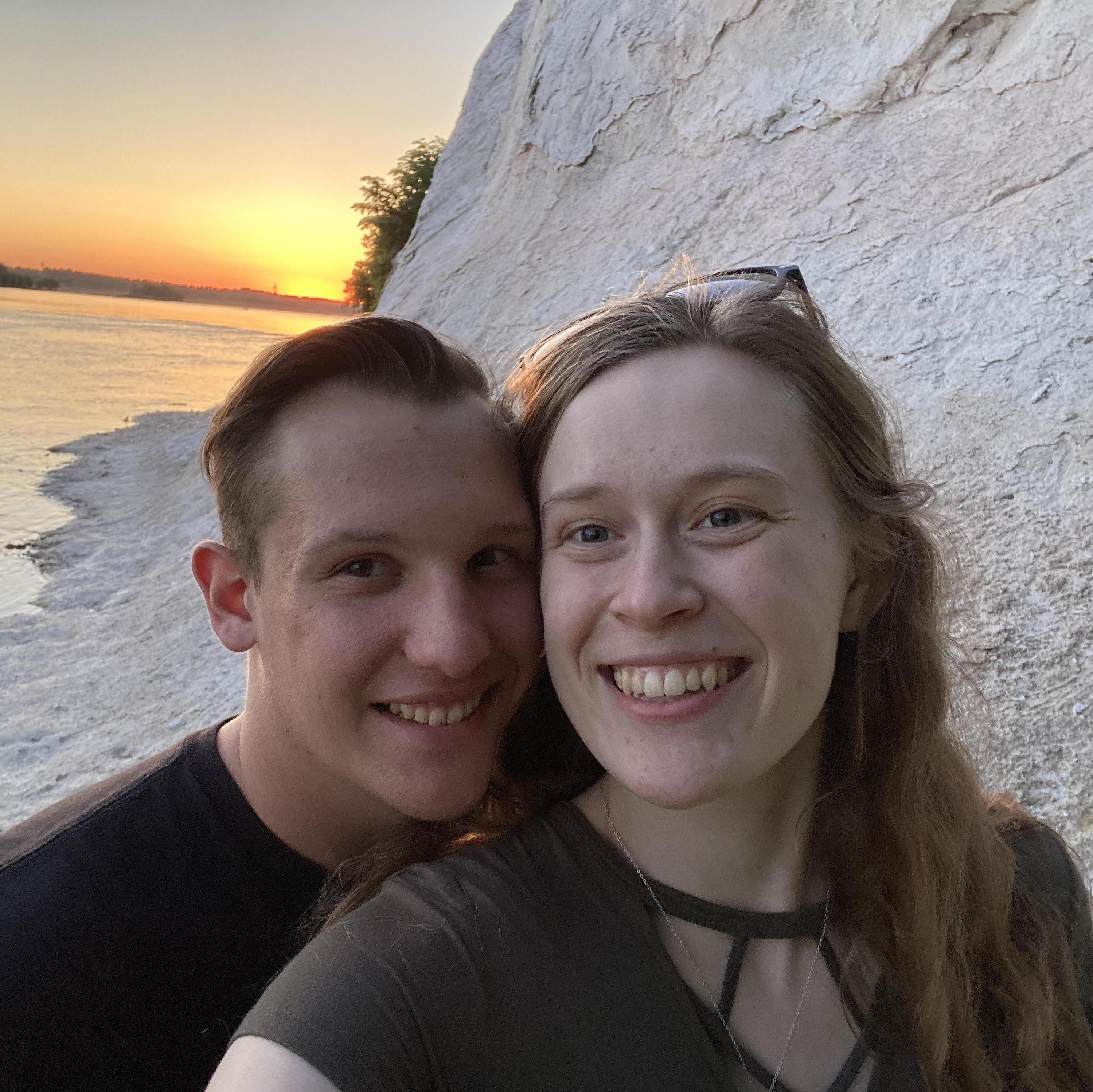 Josiah's favorite: sunsets. This is us at the White Cliffs of Conoy.