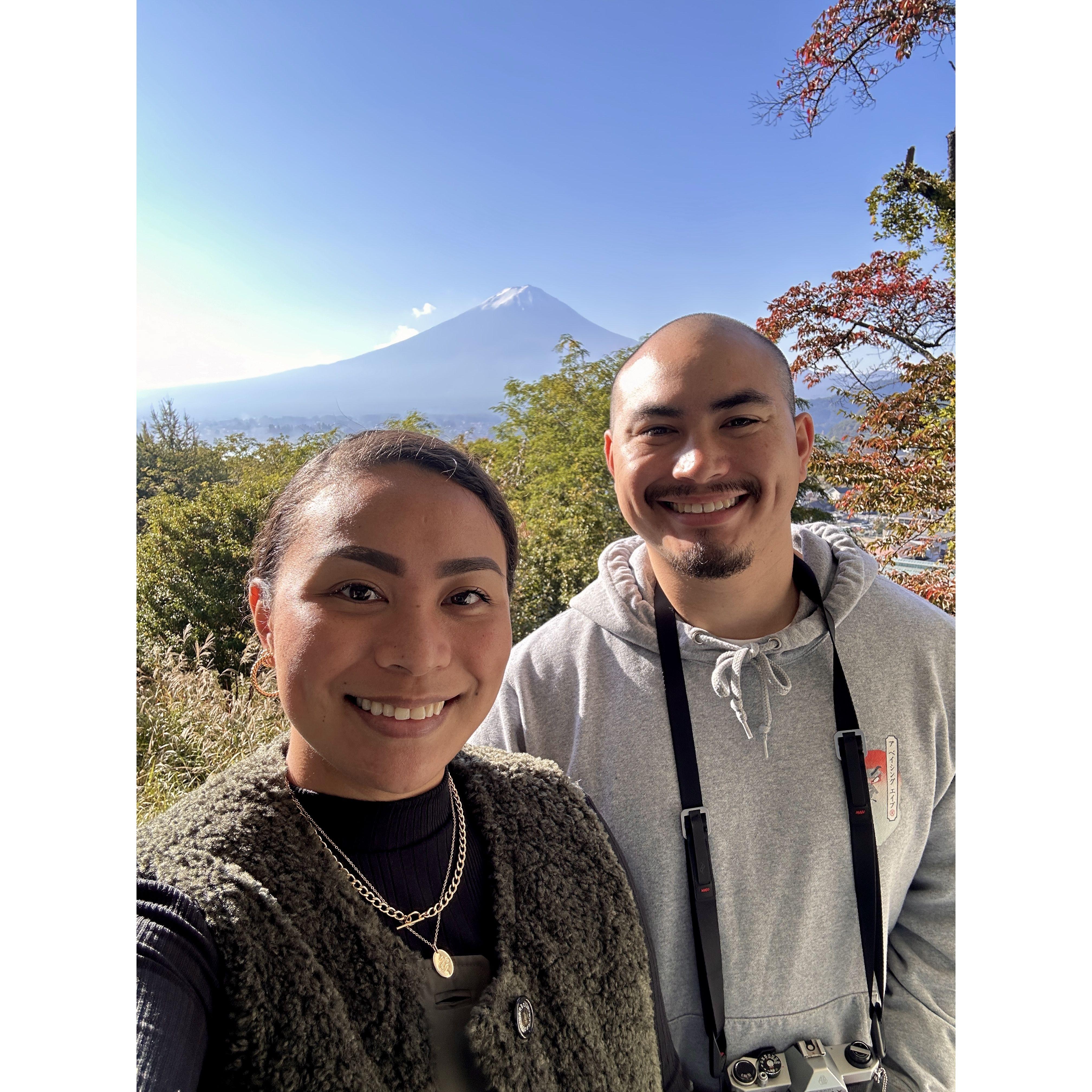 Got lucky that Mount Fuji showed himself during our trip
