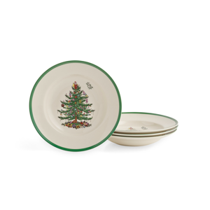 Spode Christmas Tree Soup Bowls Set of 4