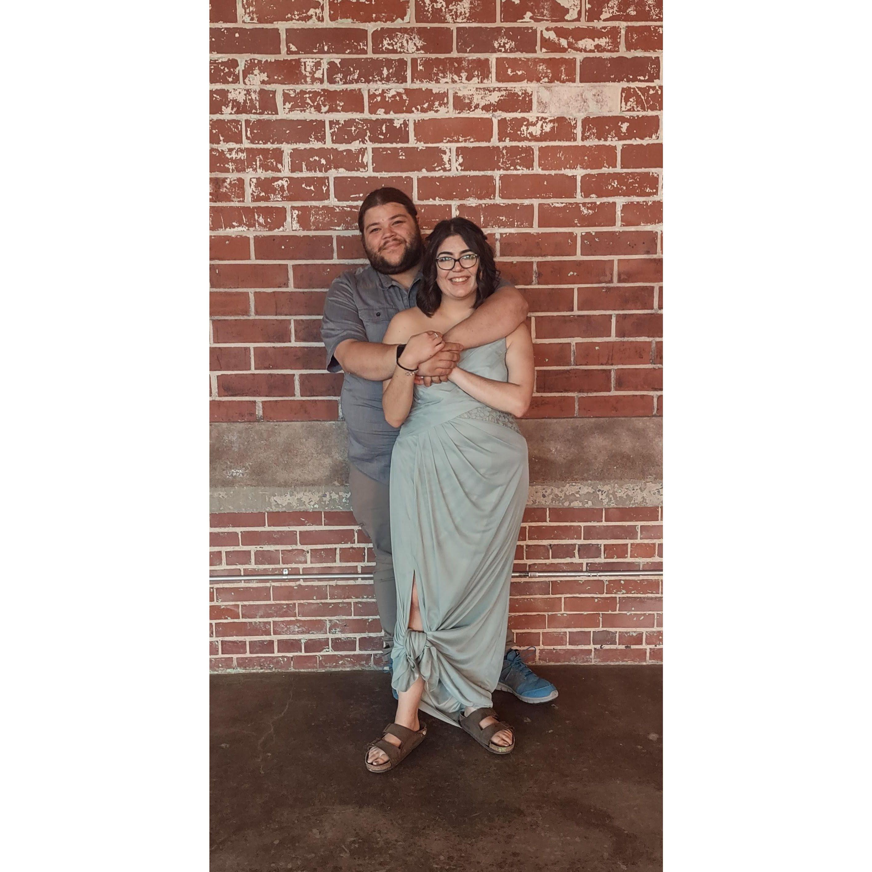 Our first wedding together, 2023