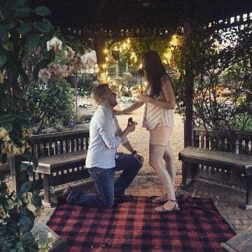 Spencer popped the question on May 23, 2020.