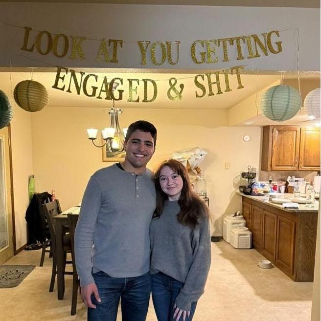 Our surprise engagement party in Enid, OK.
