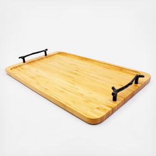 Bamboo Wrought Iron Tray