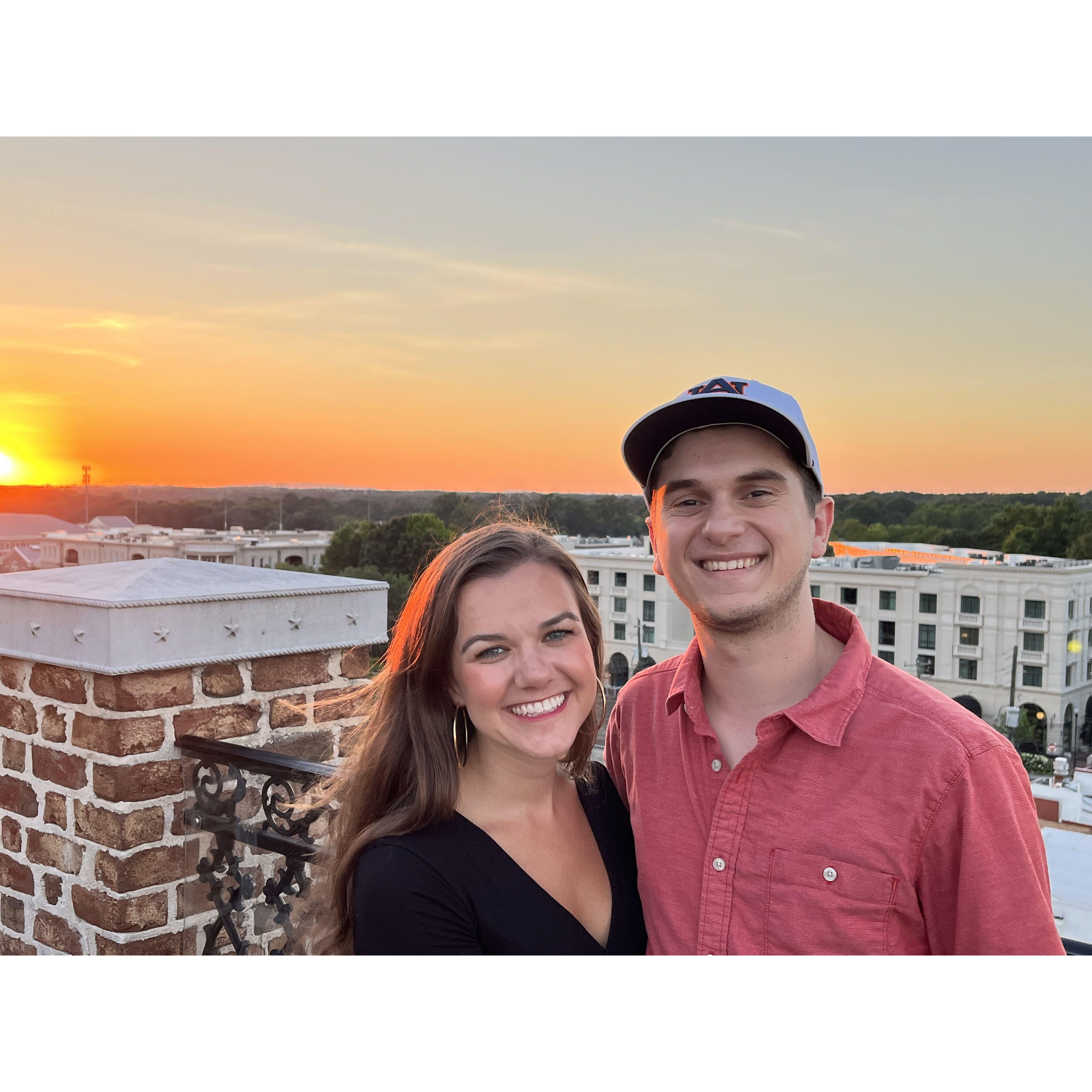 Taken shortly after starting long distance, something we're glad is long behind us :)