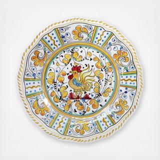 Rooster BPA Free Melamine Dinner Plate, Set of 4