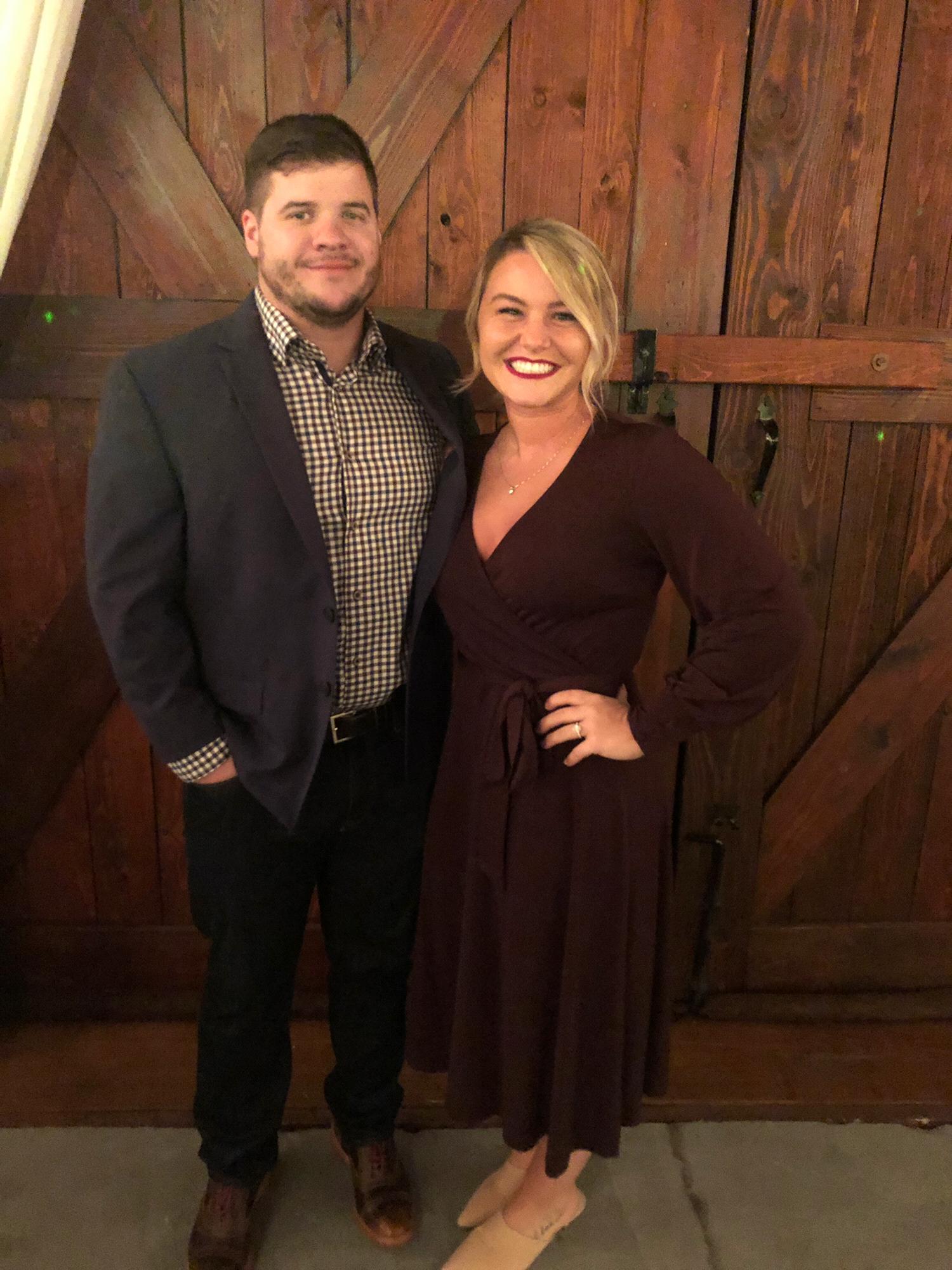 At Lindsey's friend's wedding.