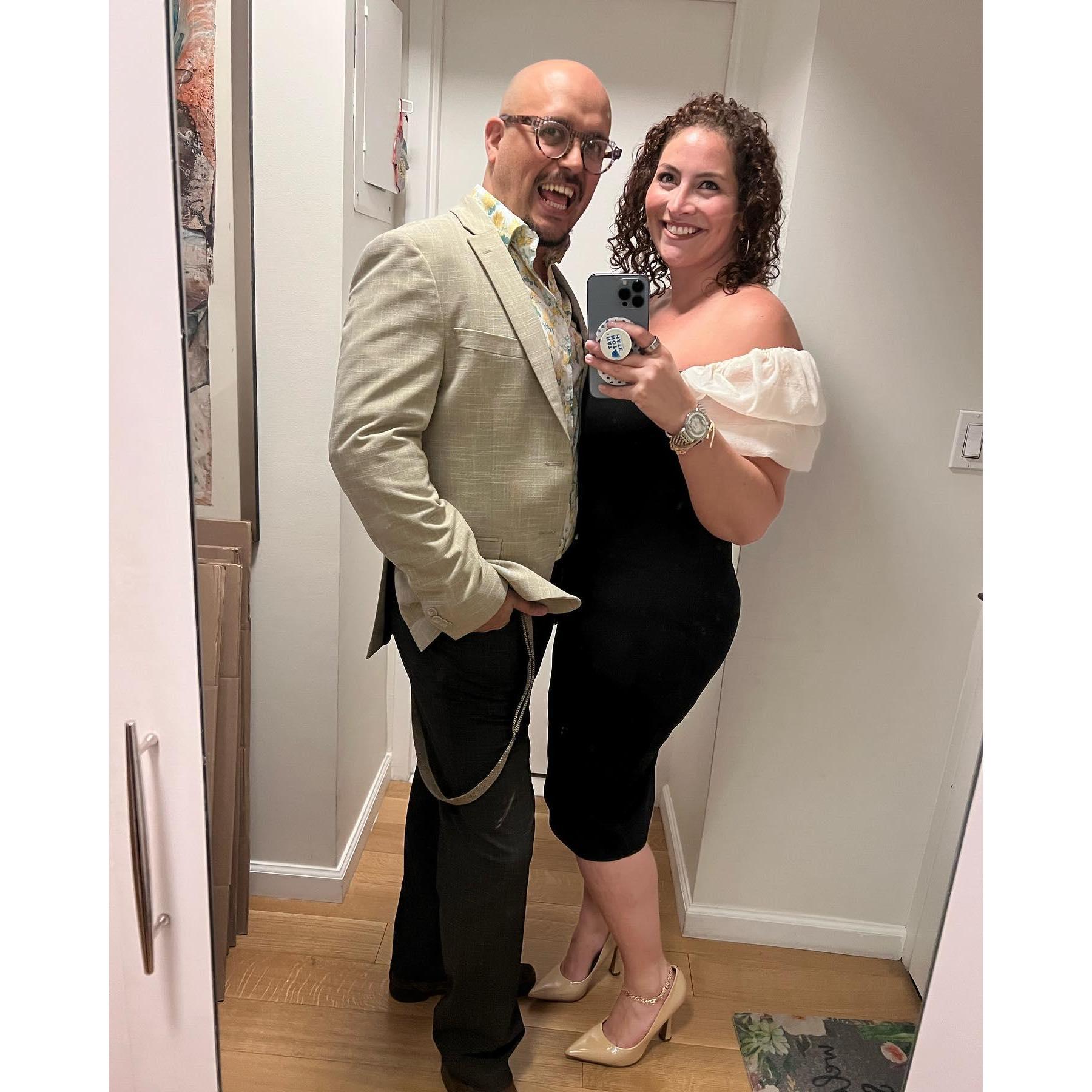 the night Shira thought she was getting engaged...nope but we got a free meal!