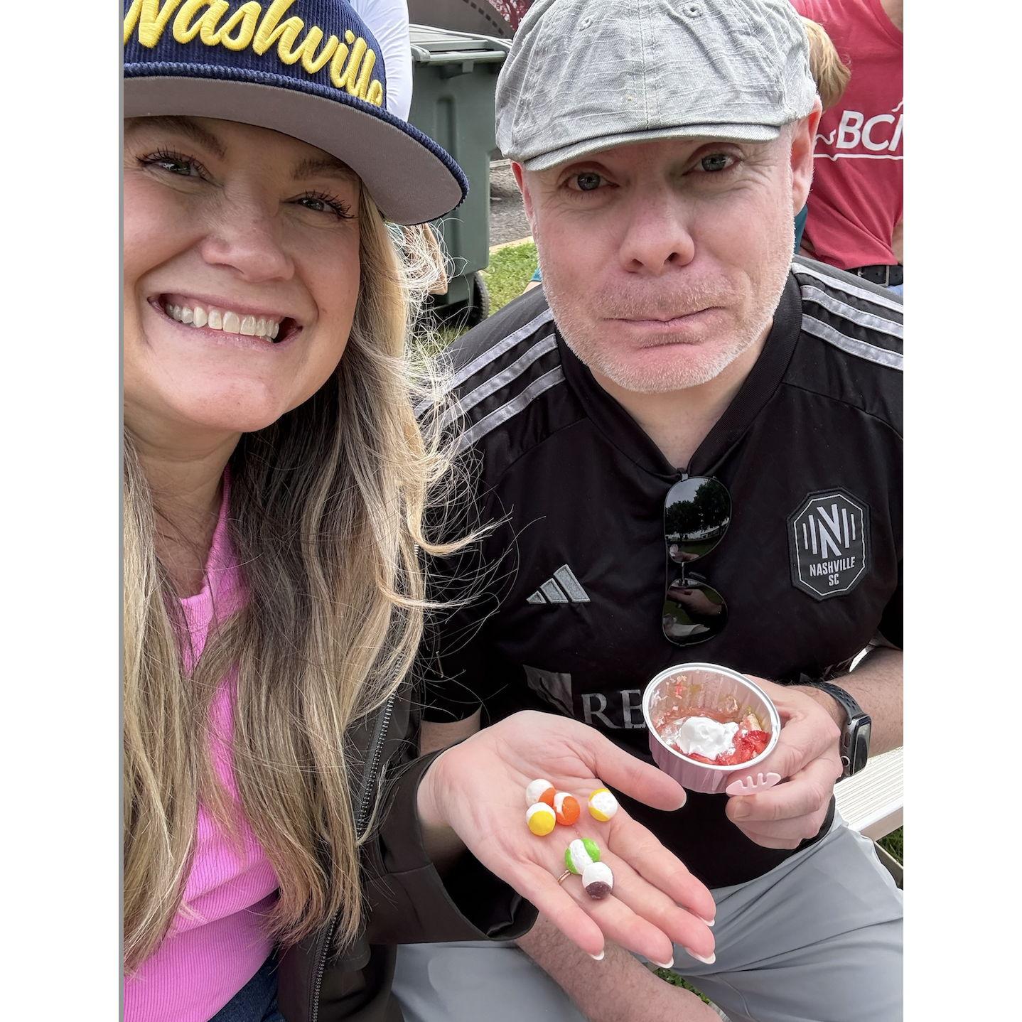 We love (and will travel for) a festival. This was the Strawberry Festival and it was a hoot!