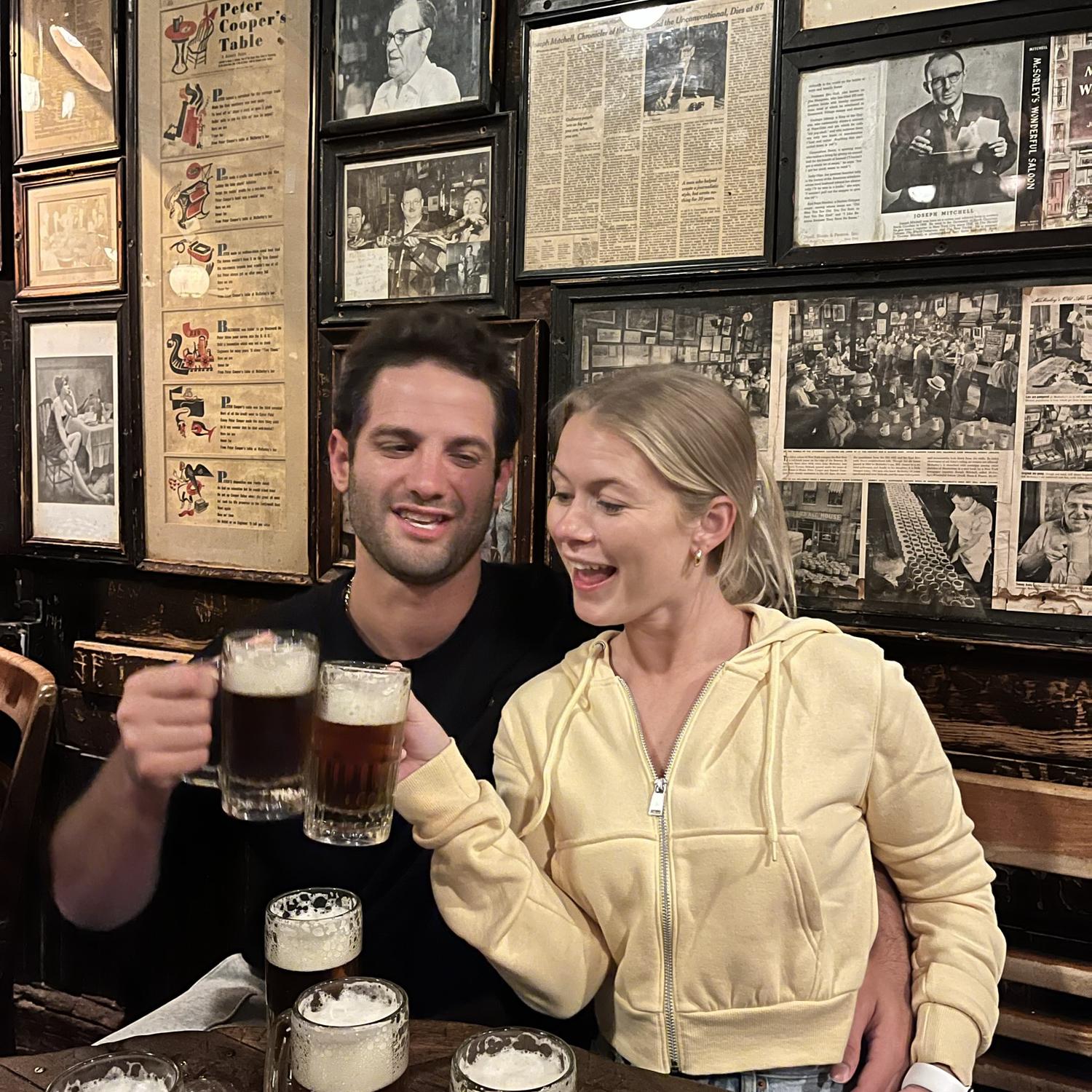 If you know these two, you know their love for McSorley's