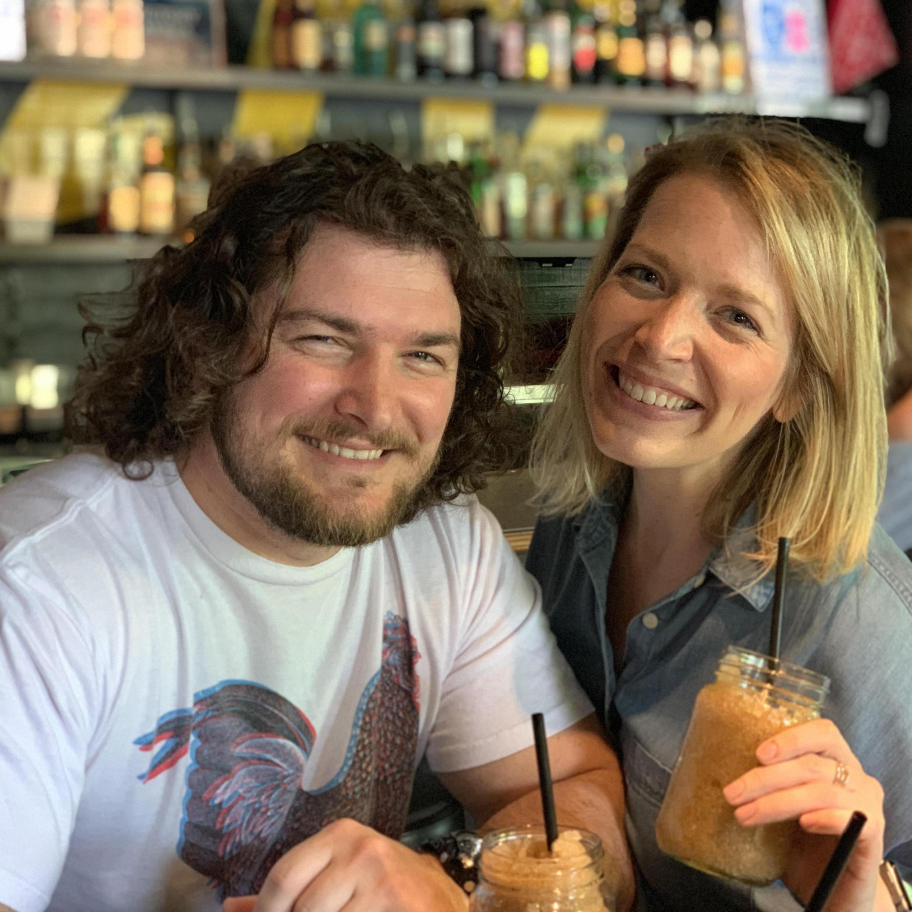 Steve's first visit to Atlanta! Of course Allie treated him to a Jack-n-Coke slushie at Victory.