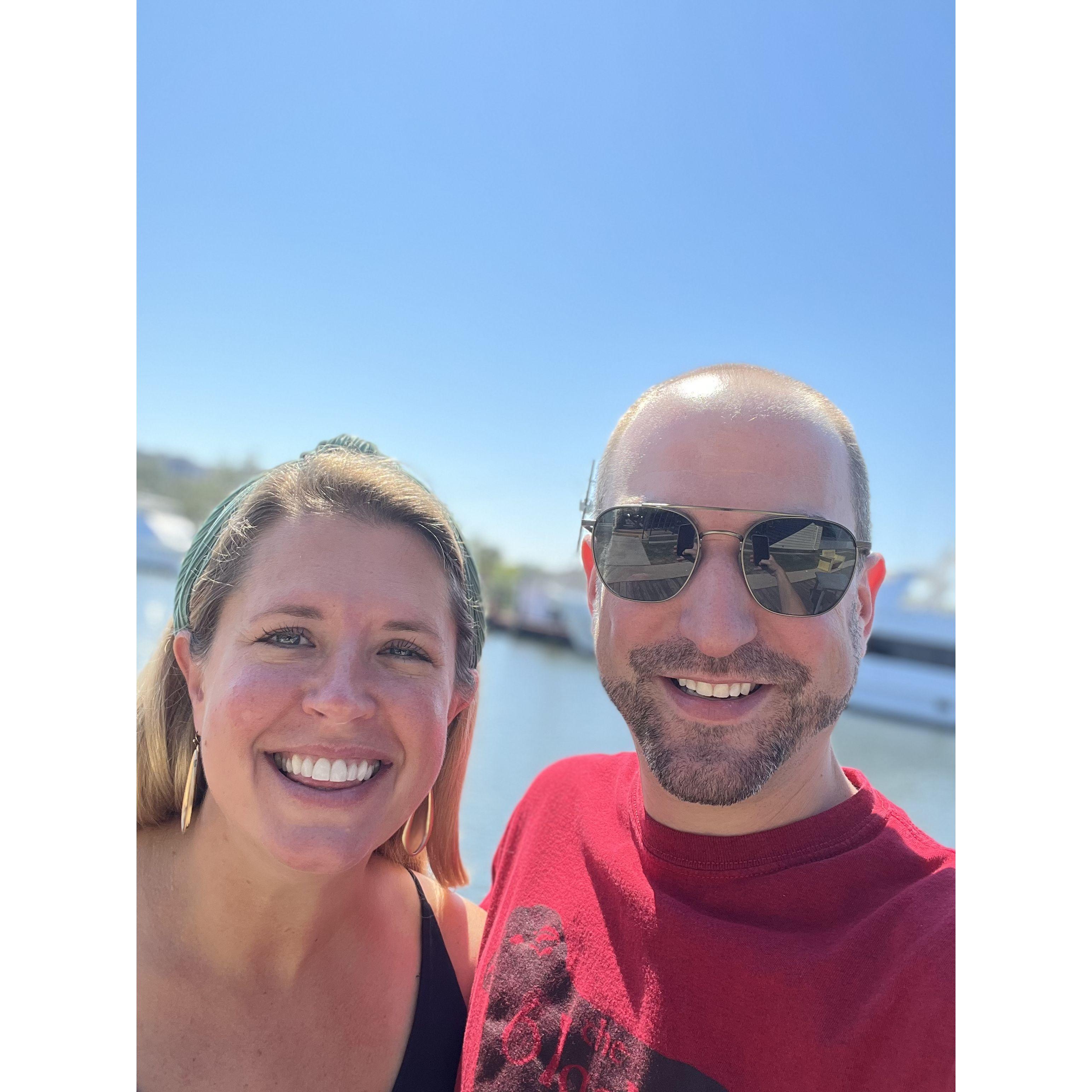Hanging before the final walkthrough at Paradigm, three weeks until wedding time!