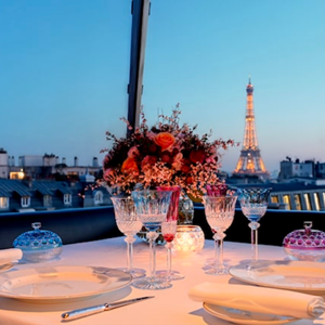 First honeymoon dinner in Paris