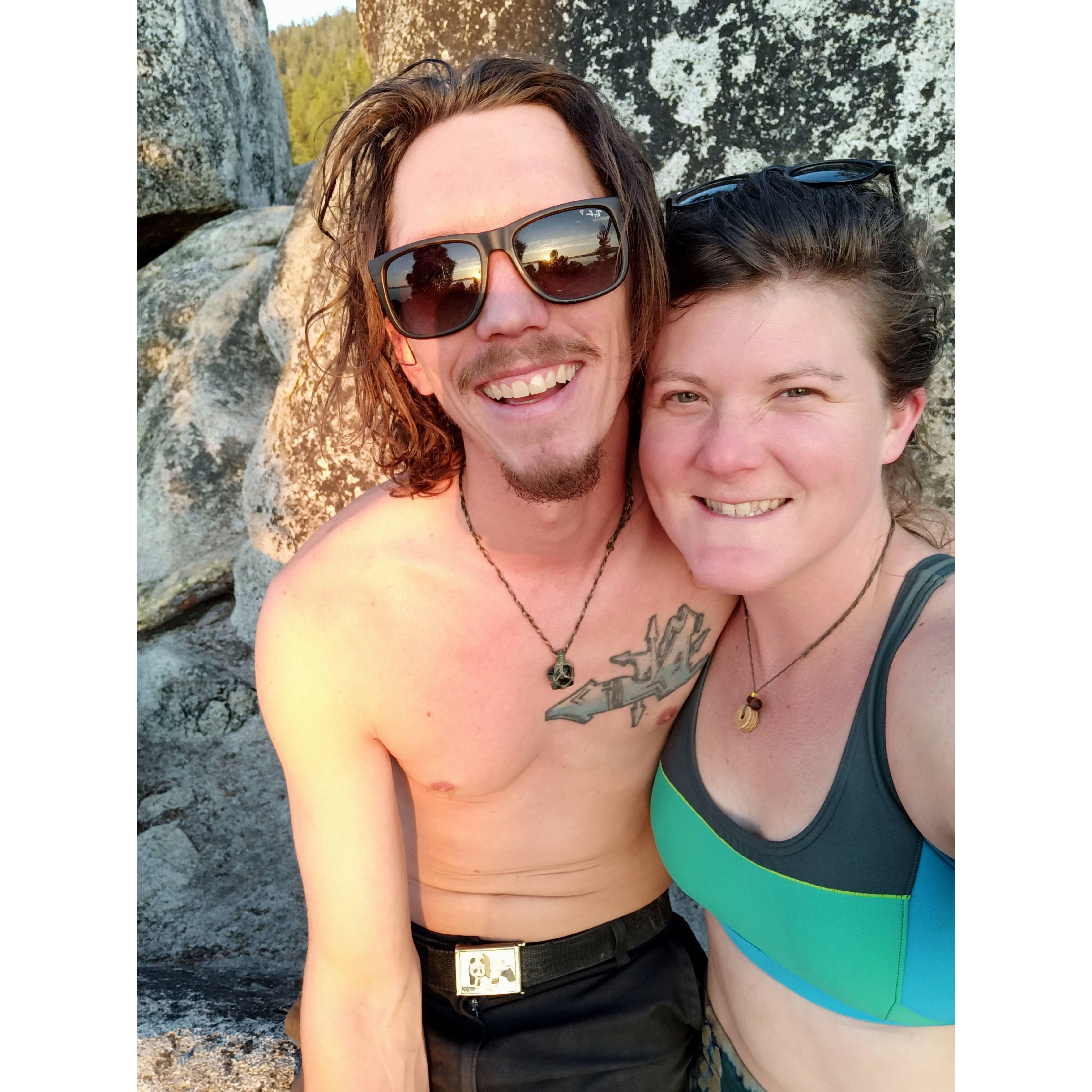 At one of our swimming holes at Lake Tahoe '21