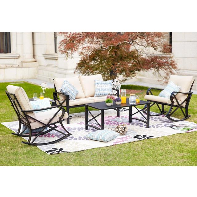 Strachan 5 Piece Sofa Seating Group with Cushions