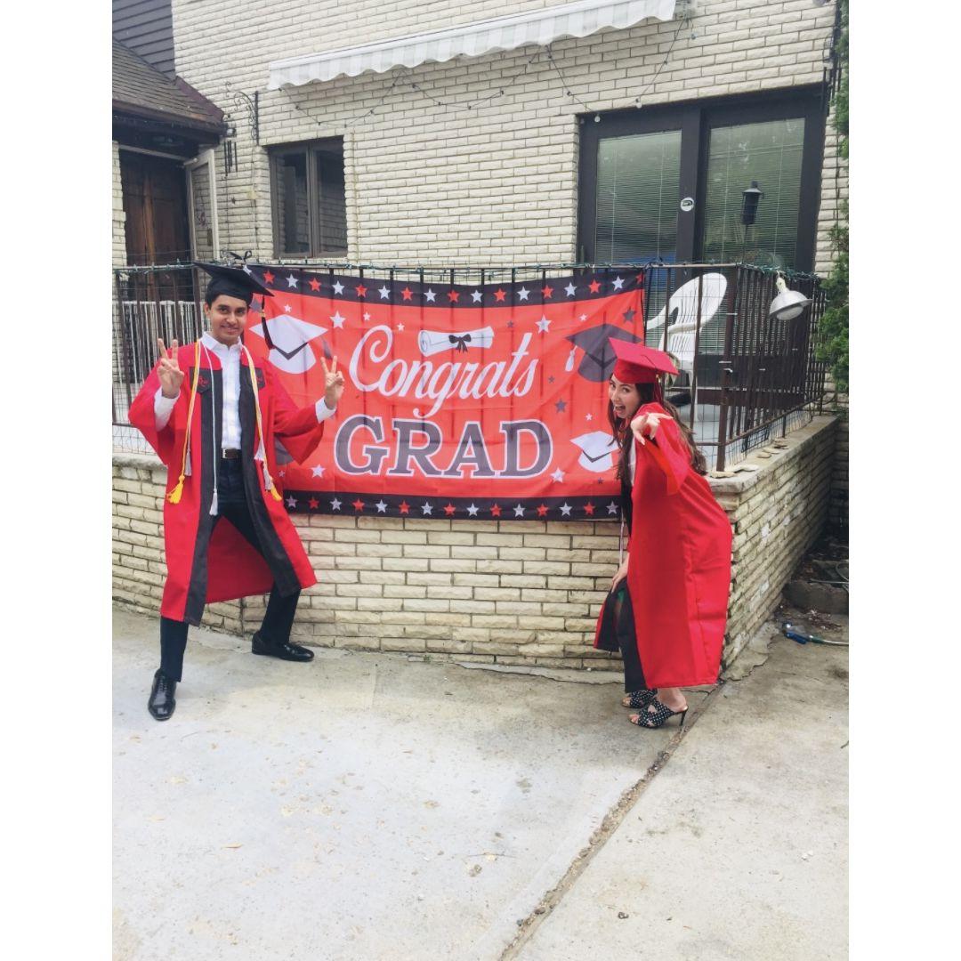Celebrating our college graduation (May 2021)