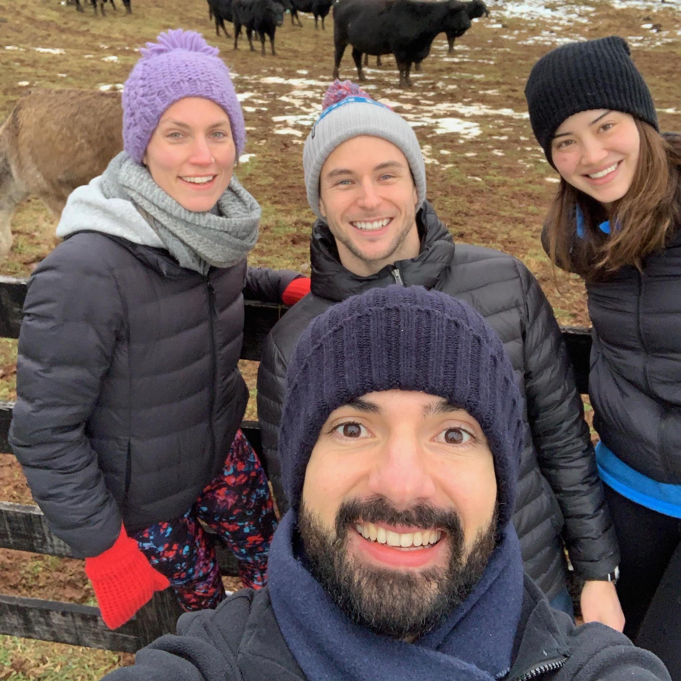 Cabin weekend with Jenny and John.