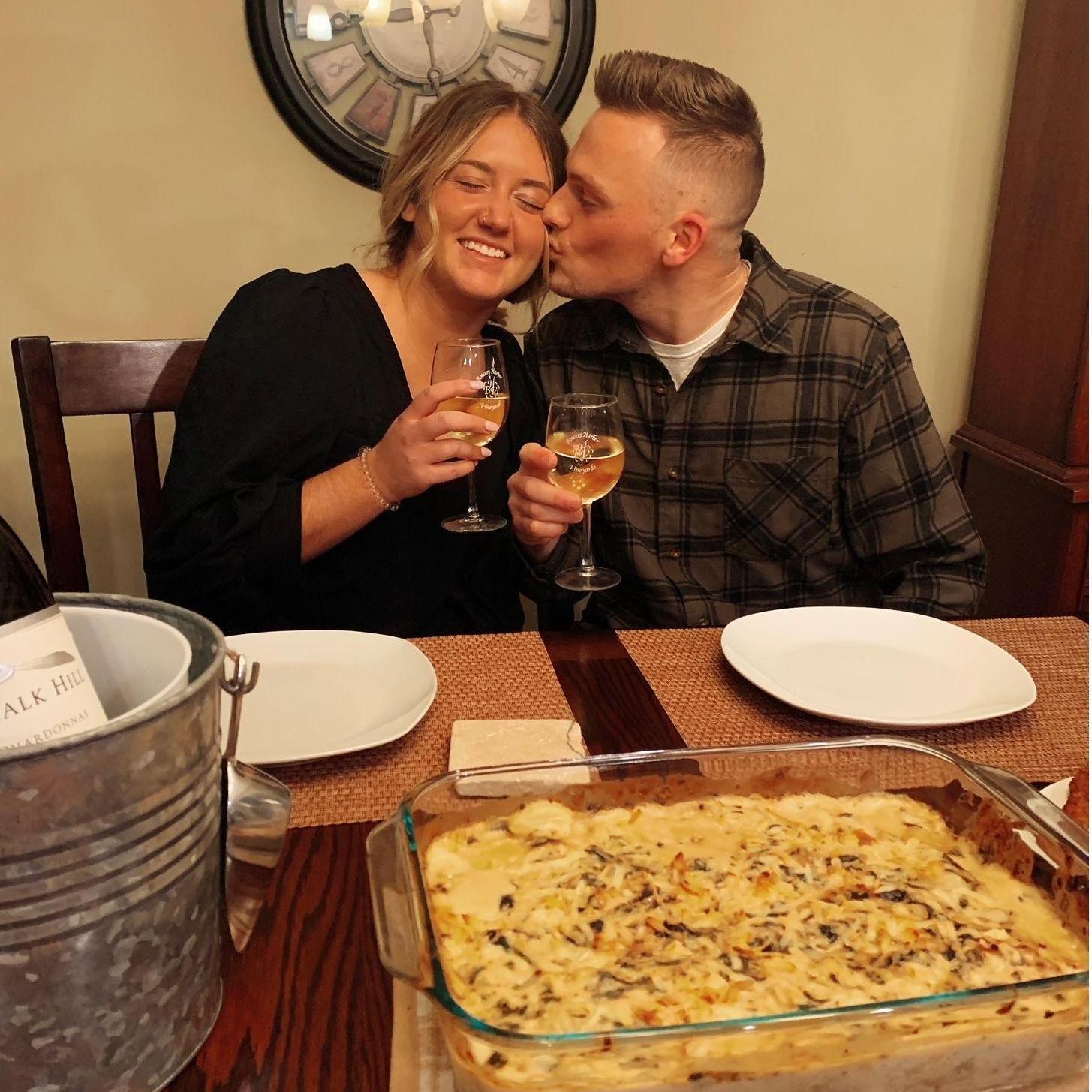 February 14, 2021 Our first Valentines Day together spent with hours of doing our favorite thing together, cooking!