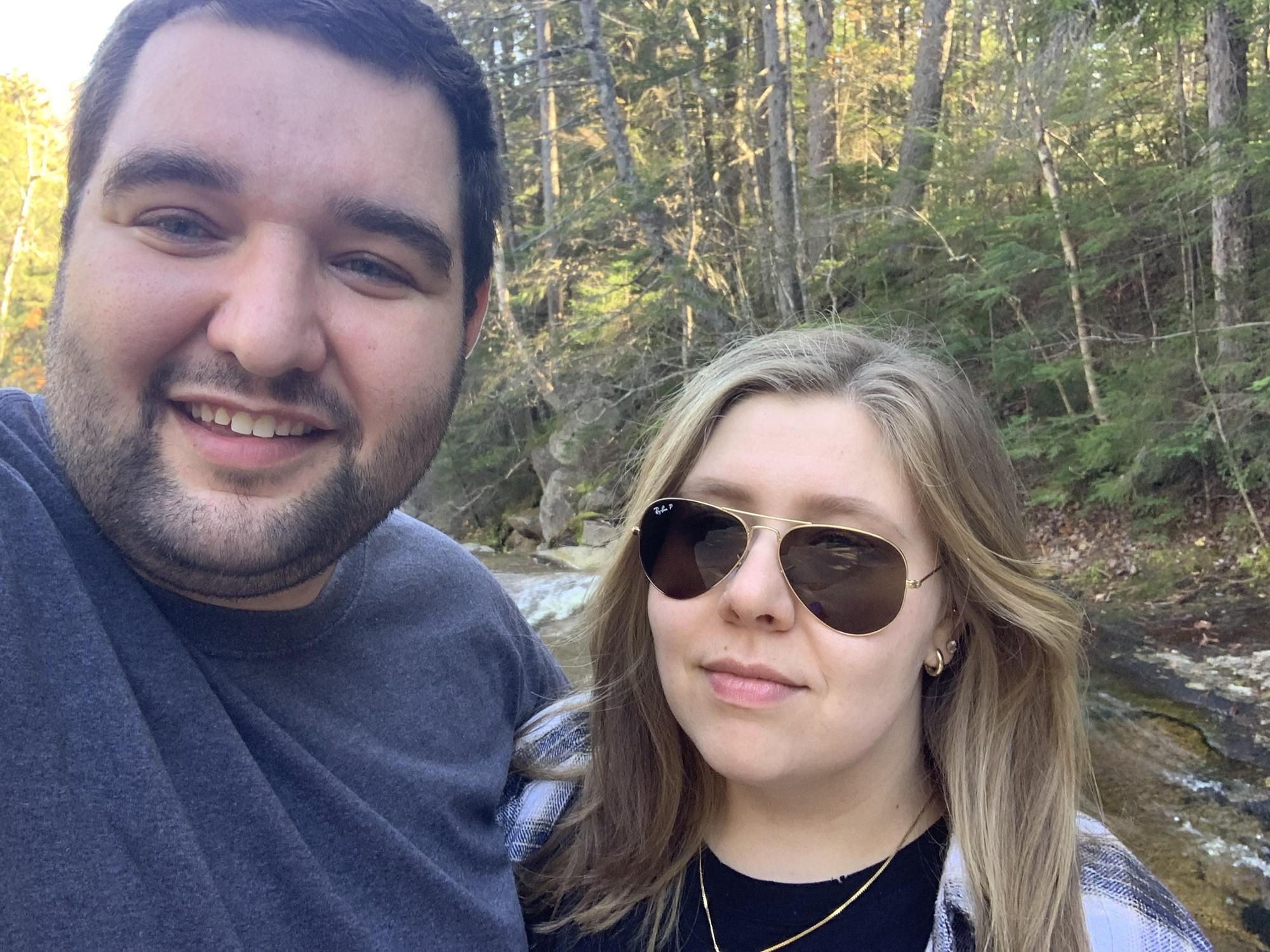 Hours before Matt proposed! Our last picture as boyfriend & girlfriend.