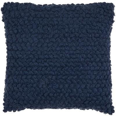 Thin Group Loops Oversize Square Throw Pillow Navy - Mina Victory