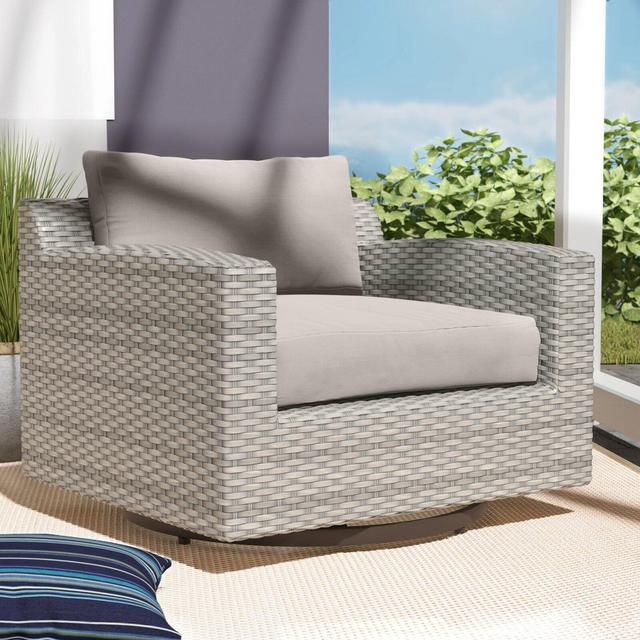Merlyn Swivel Patio Chair with Cushions