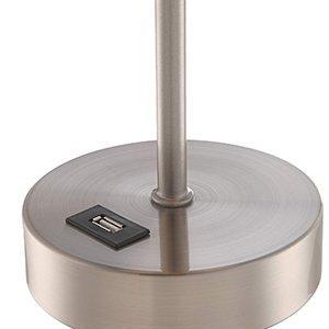 Set of 2 Justin 18" High Metal Accent Lamps with USB Ports