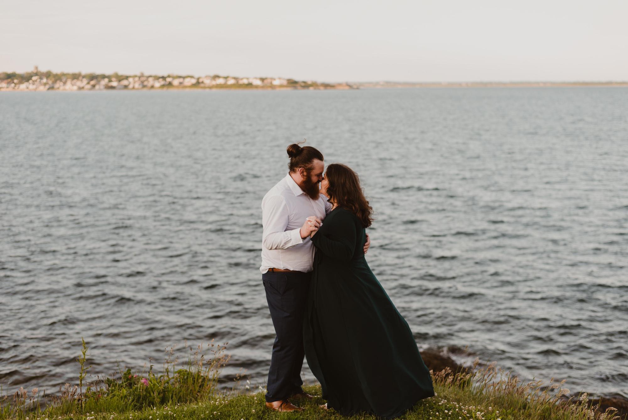 Engagement photo in Newport.