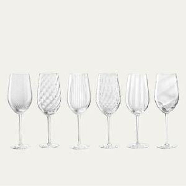 Nason Moretti Tolomeo Assorted White Wine Glasses, Set of 6