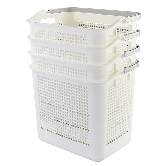 Neadas 36 Quart Large Plastic Storage Box, Clear Plastic Storage Totes, 4  Packs