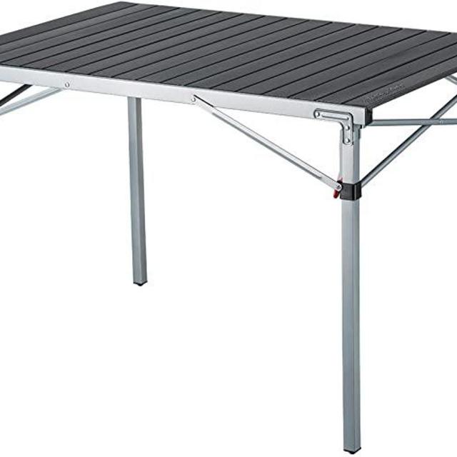 KingCamp Folding Camping Table Aluminum Roll Up Top Weatherproof and Rust Resistant Protable Compact Table for Outdoor Camp Picnic Backyard Cookout Travel