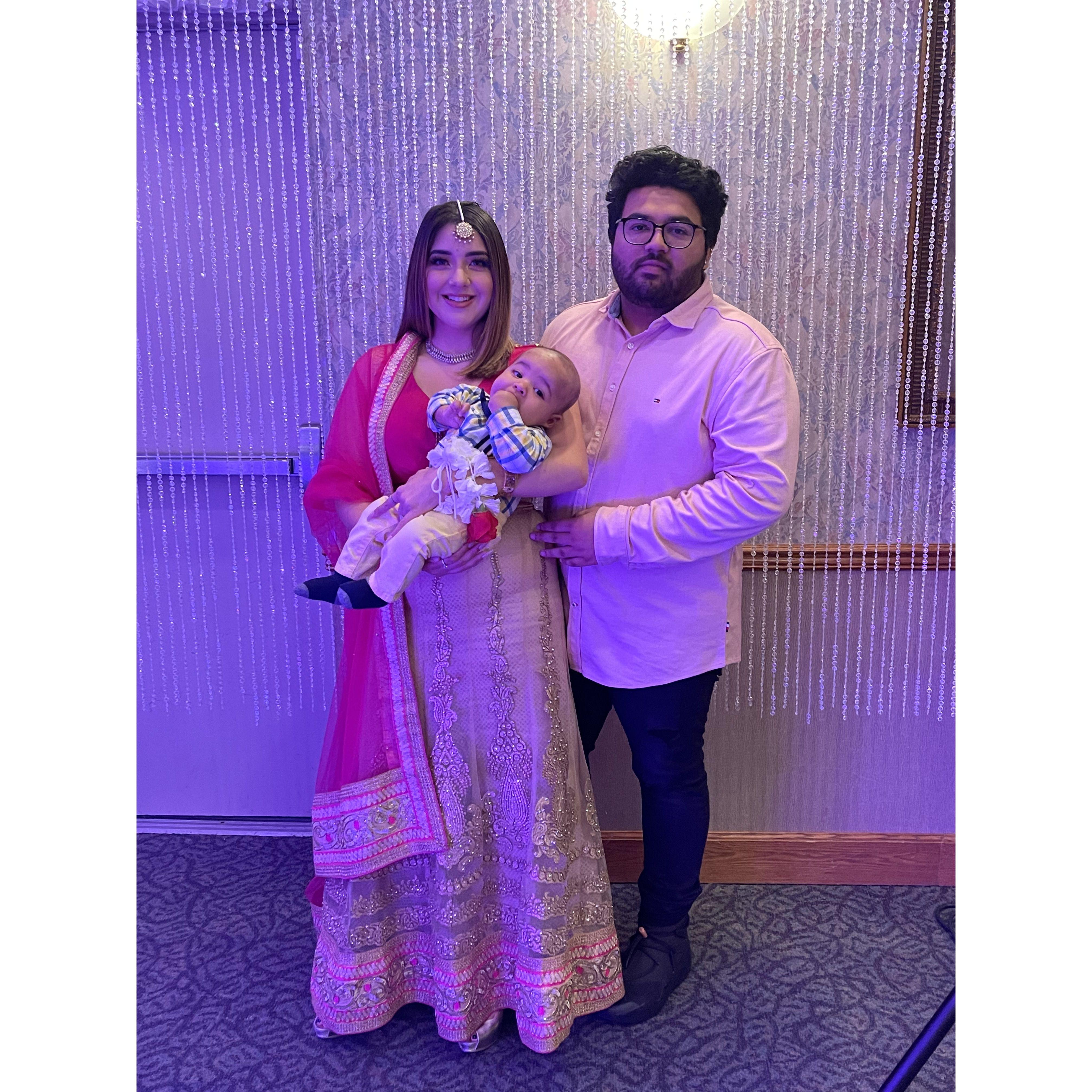 With our Godson, Azariah.