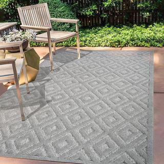 Portmany Diamond Trellis Indoor/Outdoor Area Rug