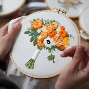 Wedding Bouquet Embroidery