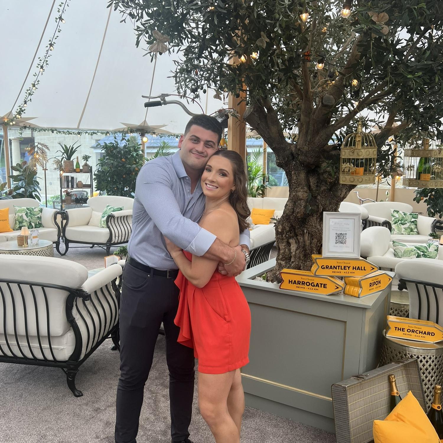 Our first wedding together in Manchester England