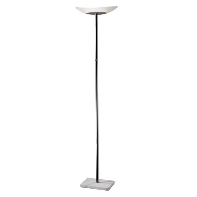 Adesso® Celeste LED Torchiere Floor Lamp in Brushed Steel