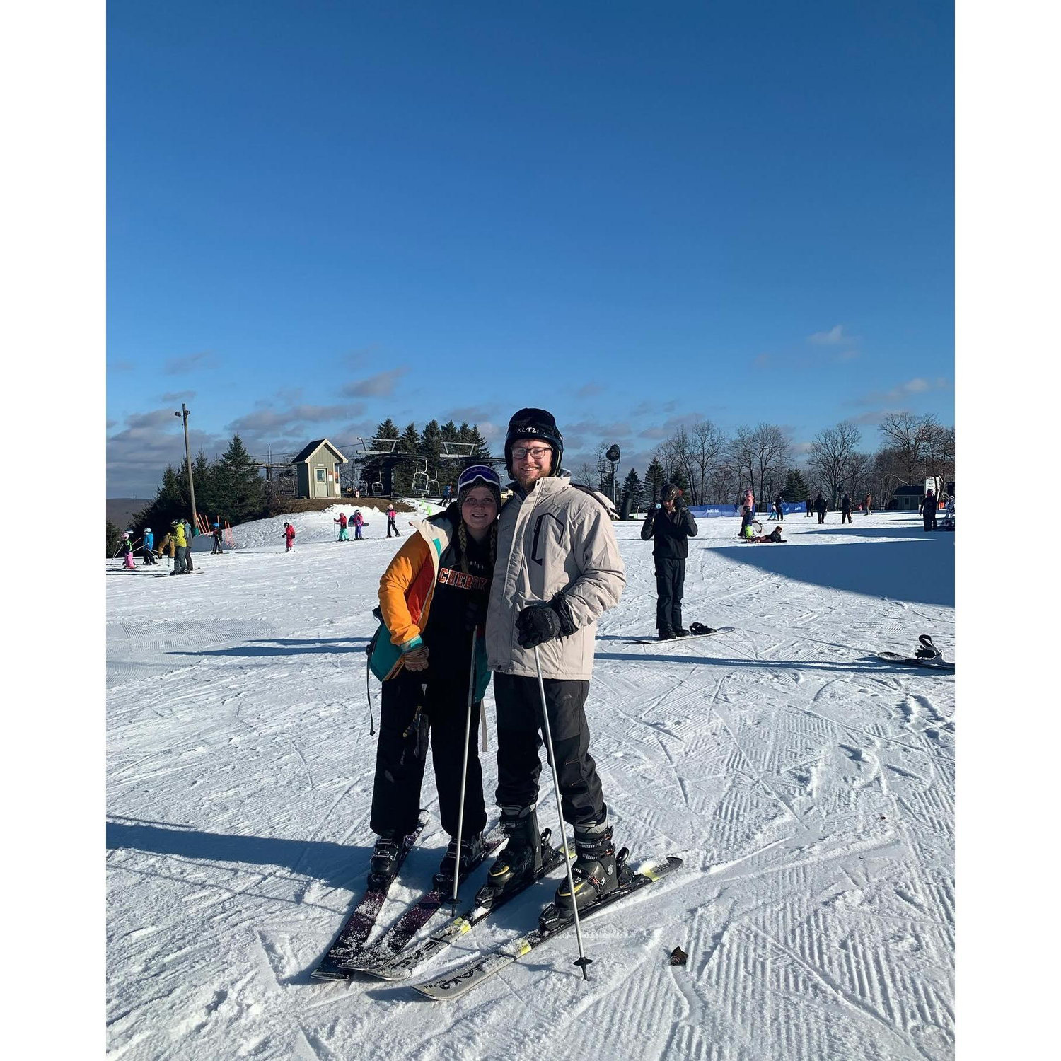 Bryce's first time skiing.