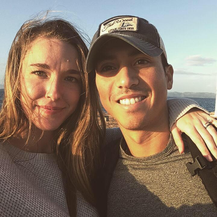 The sun is in our eyes, but love is in our hearts.