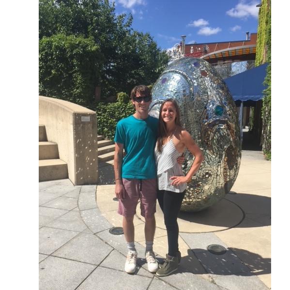 Our first date as a couple at the Visionary Art Museum