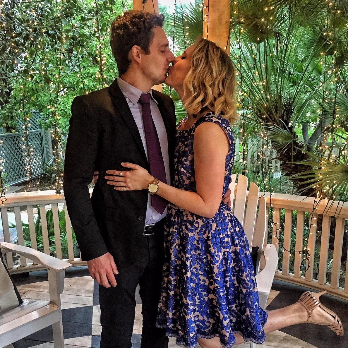 At Caitlin's aunt's wedding in California