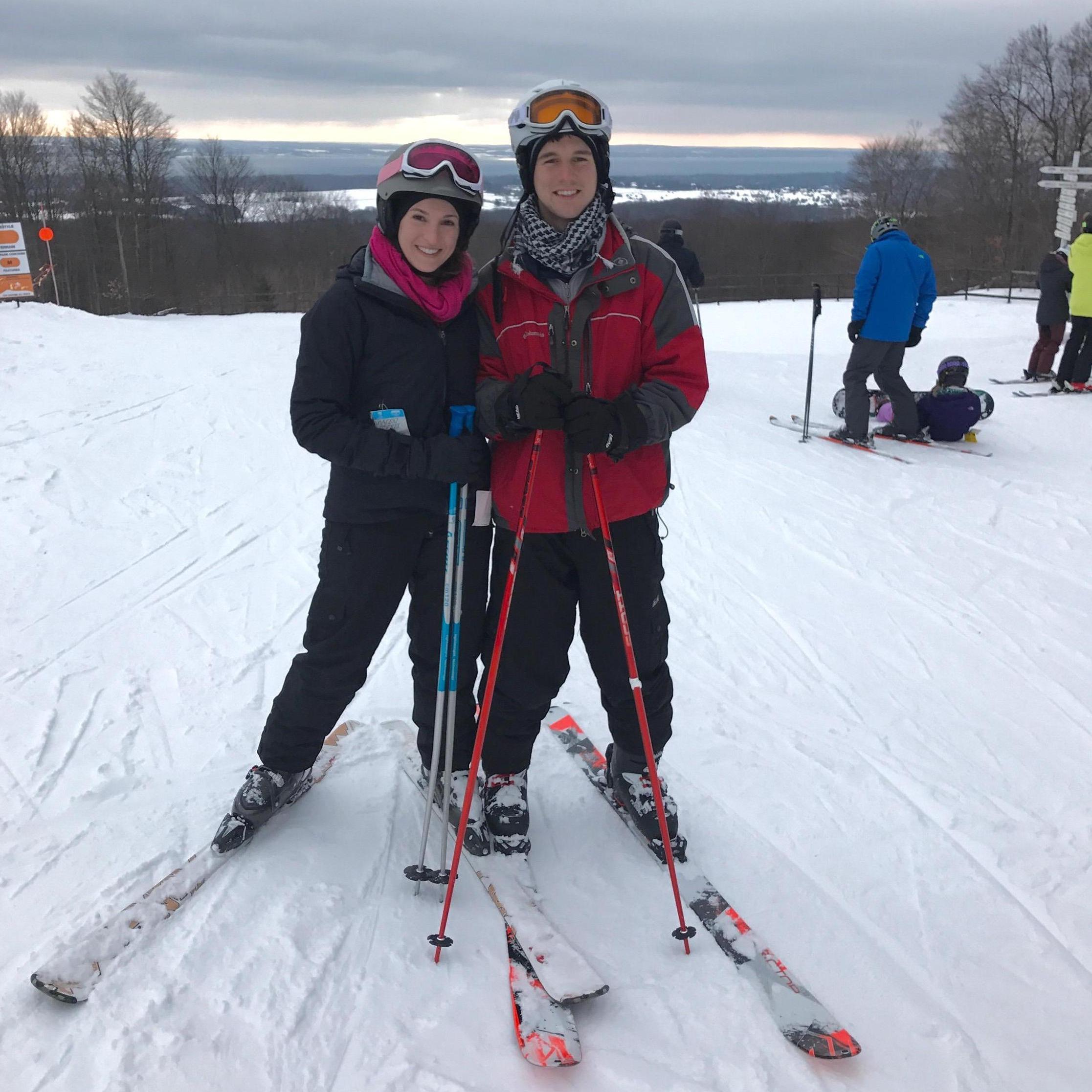 Skiing at Boyne Mountain in Michigan.