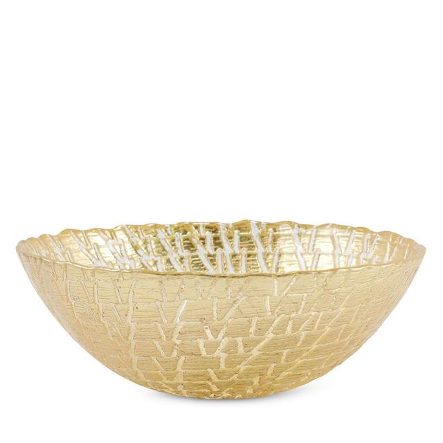 VIETRI Rufolo Glass Gold Crocodile Small Bowl